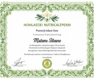 Holisticus táplálkozási tanácsadó tanúsítvány