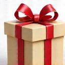 Csomag ikon, ajándékdoboz, szalag